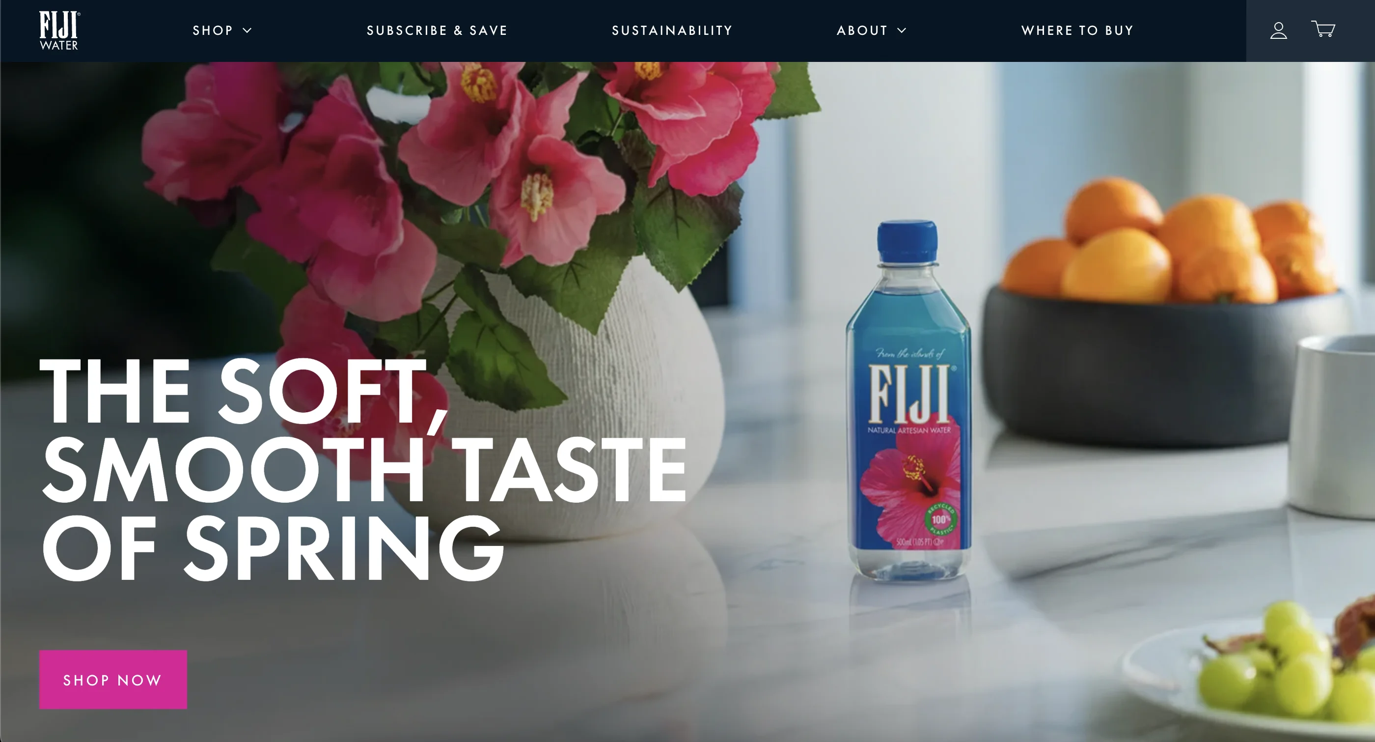FIJI Water website
